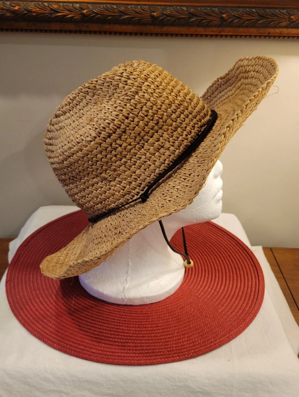 🐴EUC~ RIP CURL Straw Cowgirl Hat
